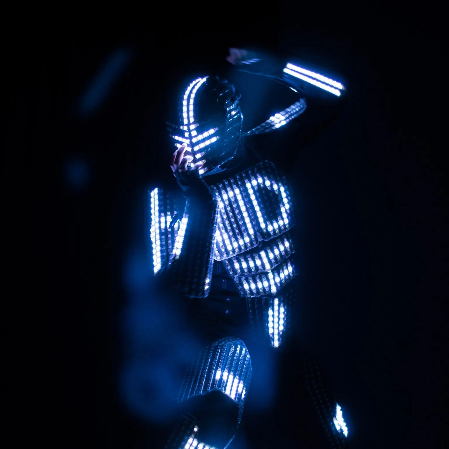 Крупный план костюма Pixelman